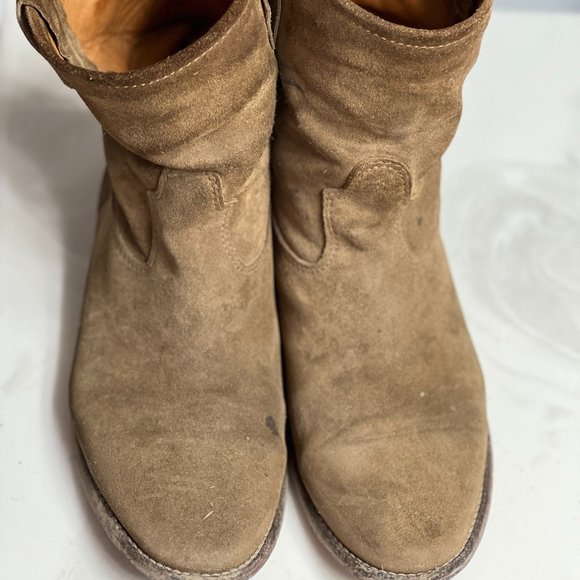 Isabel Marant Taupe Suede Crisi Boots Size (40)
